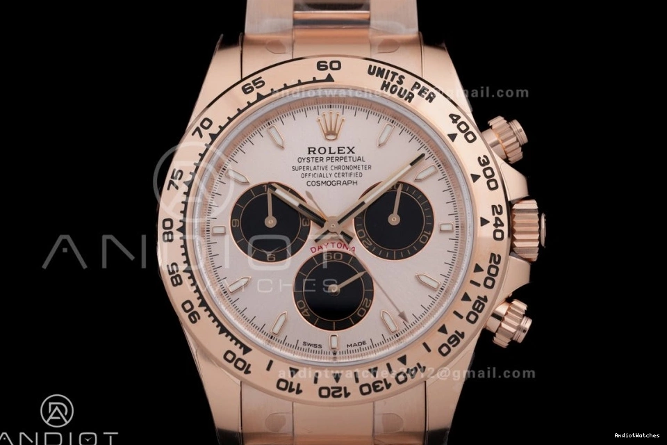 Best Edition Sub-dial VSF 1:1 DD Dial Gain Sophisticated Oyster RG Black Weight Bracelet On 786 Daytona 126505 1226